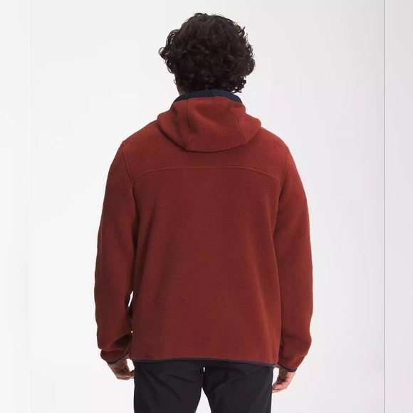 The North Face carbondale ½ snap Rust Fleece Jacket Medium - Picture 4 of 10